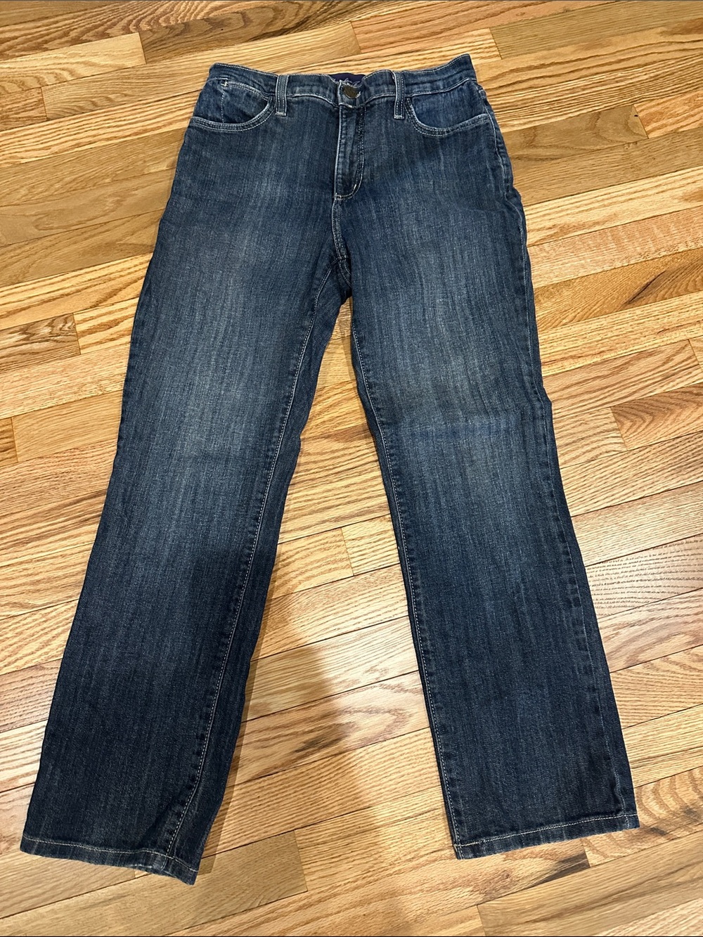 NYDJ Dark Blue Straight-Leg Jeans-8P